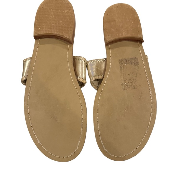 Jack Rogers Gold Sandals Size 8 - Picture 5 of 5